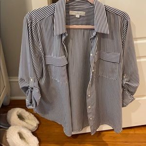 Stripped tunic top